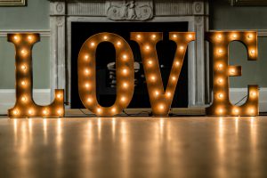3ft Rustic Light Up LOVE Letters