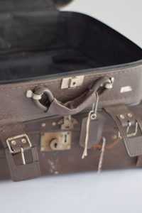Close Up of Pair of Vintage Suitcases